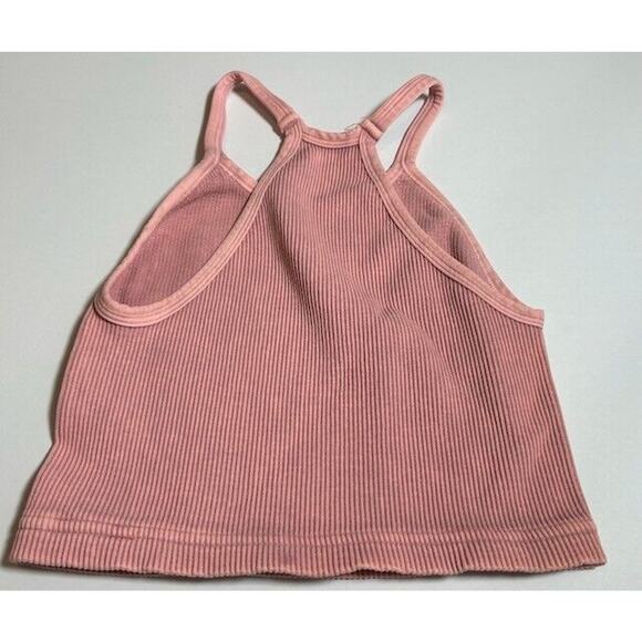 Free People Movement Happiness Runs Tank Top Cropped Ribbed Knit Pink XS/S - Picture 5 of 5
